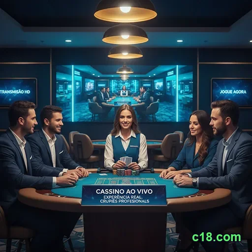 Interface do aplicativo c18.com em dispositivo móvel